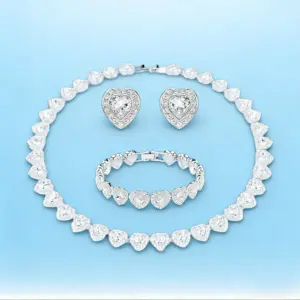 1pc S925 Sterling Silver Round Jewelry Set, Unique Earrings,Bracelet,Necklace, For Daily, Party, And Banquet Decor