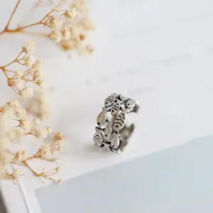 XIYANIKE Silver Color Handmade Engagement Rings for Women Wedding Couple Creative Design Cute Fishs Jewelry Adjustable
