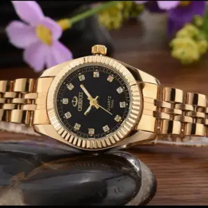 CHENXI Brand Top Luxury Ladies Golden Watch for Women Clock Female Women's Dress Rhinestone Quartz Waterproof Wristwatches