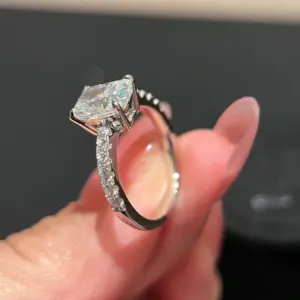 DJMAX 1-3Carat Oval/Radiant Cut D Color Moissanite Ring for Woman Original 925 Sterling Silver Engagement Wedding Ring 2025