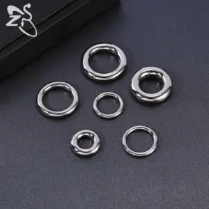ZS 1PC G23 Titanium Hoop Earring for Women Silver Plated Circle Earring Large Gauge Seputm Nose Ring 2/4/6/8/10/12G Punk Earring