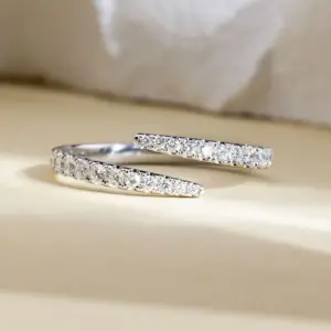Lab Grown Diamond Rings Platinum PT950 Diamonds Ring For Woman Girls In Stock MSR-1838