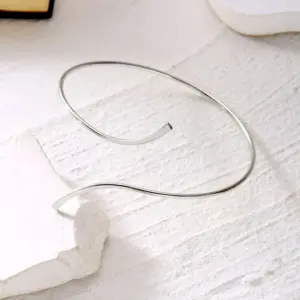Minimalist S-shaped Wrapped Ankle Chain For Women Vintage Simple Lines Curved Shape Anklets Bracelets Foot Chain Beach Jewelry