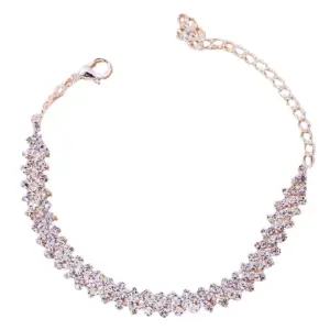 Fashion Rhinestone Chain Anklets For Women Luxury Shining Anklet Bracelet On Leg Female Wedding Party Jewelry Foot Accessories