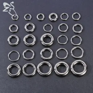 ZS 1PC G23 Titanium Hoop Earring for Women Silver Plated Circle Earring Large Gauge Seputm Nose Ring 2/4/6/8/10/12G Punk Earring