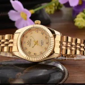 CHENXI Brand Top Luxury Ladies Golden Watch for Women Clock Female Women's Dress Rhinestone Quartz Waterproof Wristwatches