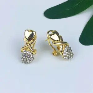 TITI Women Jewelry Set Wedding Bridal Fashion Xoxo Gold Plated Heart Necklace Set Hugs and Kiss I Love You Holiday Jewelry Gift