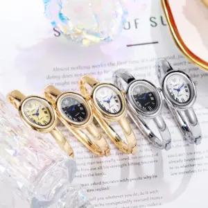Elegant Oval Roma Dial Women Quartz Watch Fashion Bracelet Strap Ladies Wristwatch Reloj Mujer Girls Clock Gift