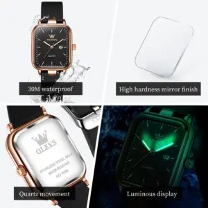 OLEVS 7089 Watch For Women Top Brand Calendar Quartz Woman Watch Waterproof Luminous Simple Fashion Elegant Ladies Hand Clock