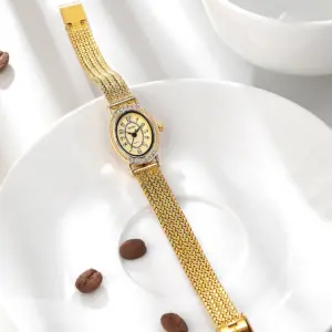 Retro Woven Stainless Steel Mesh Strap Bohemian Style Fashionable Women's Watch