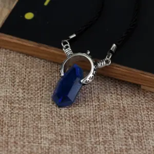 DMC Devil Maycry Pendant Necklace Devil Hunter Dante Perfect Amulet Red Crystal Necklaces for Women Men Choker Jewelry