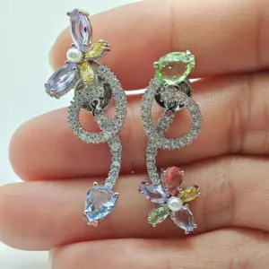 Women's New 2026 Anniversary Jewelry Set Gift: Enchanting Purple Dragonfly Crystal High Quality Necklace, Ring, Earrings