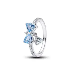2026New 925 Silver,Heart-shaped,Floral,Butterfly Ring,Size 6 7 8 9,Suitable for European Women's Charm Luxury Jewelry Gifts