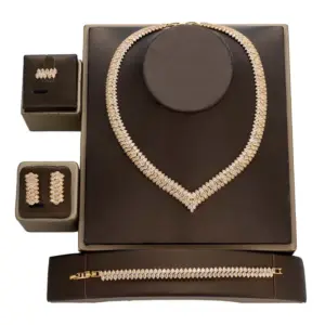 Jewelry Set HADIYANA Exquisite Jewelry for Women Luxury Cubic Zirconia High Quality Jewelry BN9297 Bridal Wedding Accessories