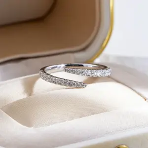 Lab Grown Diamond Rings Platinum PT950 Diamonds Ring For Woman Girls In Stock MSR-1838