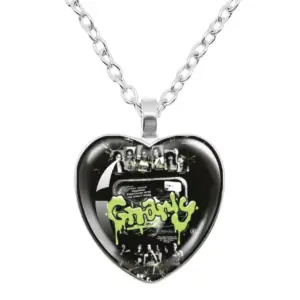 New cross-border girl group pop KATSEYE Time Stone Chain heart-shaped necklace pendant sweater chain as a gift for fans