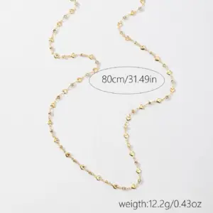 Fashion Sweater Chain Long Y-shaped Necklace for Women Simple Metal Gold Color Heart Crystal Clavicle Necklace Y2K Party Jewelry