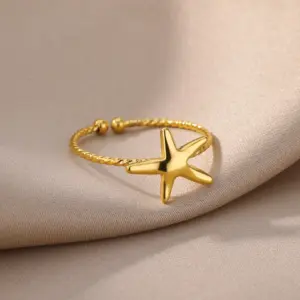 Stainless Steel Rings for Women Waterproof Open Gold Color Ring Wedding Couple Band Jewelry Gifts Free Shipping Items anillos