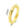 3mm Thin Stainless Steel Faceted Spinner Ring Wedding Band for Women Girl Size 5-12