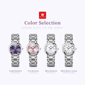 OLEVS 5575 Simple Fashion Quartz Watch For Women Calendar Display Stainless Steel Hand Clock Waterproof Luxury Woman Watches
