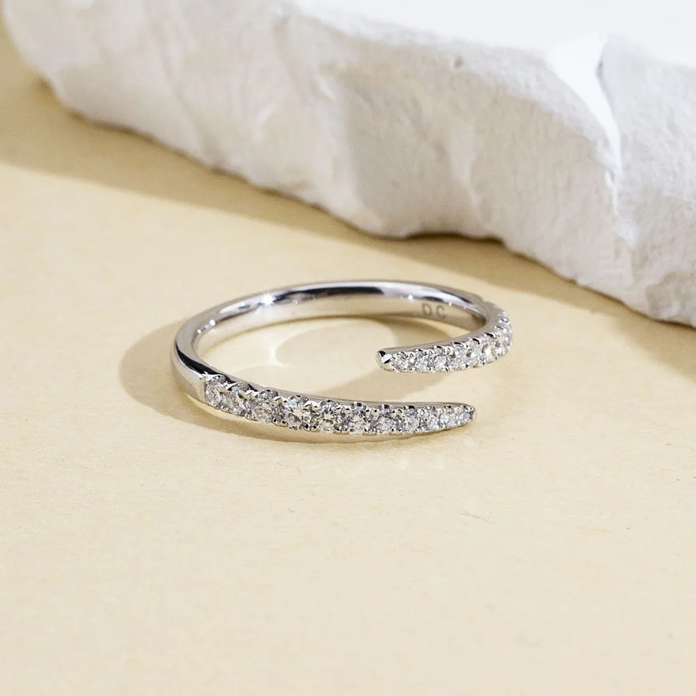 Lab Grown Diamond Rings Platinum PT950 Diamonds Ring For Woman Girls In Stock MSR-1838