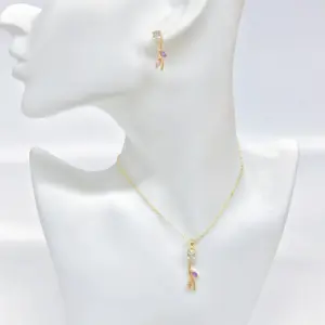 3PCS Colorful Trendy Charm Crystal Leaf Vine Flower Rhinestone Bracelet Necklace Earring Jewelry Set Luxury for Women Party Gift