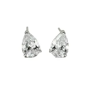 925 Sterling Silver 3ct Waterdrop Pear-Shaped Lab Diamond Earring Luxury jewelry for Woman Attending Events Dating Anniversary