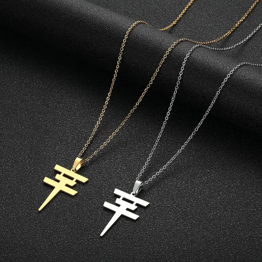 Fashion Women's Tokyo Hotel Necklace Stainless Steel Pendant Bill Kolitz Logo Jewelry Neckchain Wholesale