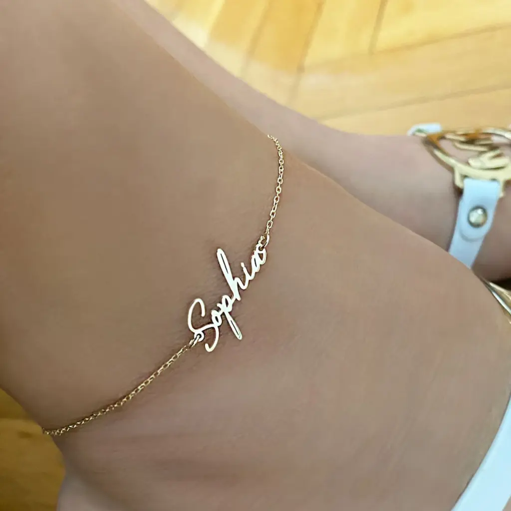 Lemegeton Customized Name Anklets for Women Men Personalized Foot Anklet Stainless Steel Chain Anklet Beach Summer Jewelry Gifts