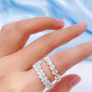 925 Sterling Silver Original Zircon Oval Fashion Ring for Women Gift Engagement Wedding Luxury High Quality Fine Jewelry