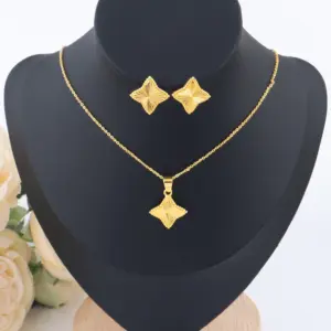Retro Waterproof Ocean Star Pendant Necklace & Earrings Set for Women, High-Quality Summer Jewelry Gift