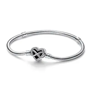 Original 925 Silver Moments Bracelets Rose Gold Golden Love Heart Clasp Bead Charm Bracelet For Women DIY Jewelry Gifts