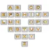 Trendy Italian Charms Bracelet 26 English A-Z Letter Name Custom Gold Color DIY Jewelry Making Gift Hand Bangle Chain Jewellry